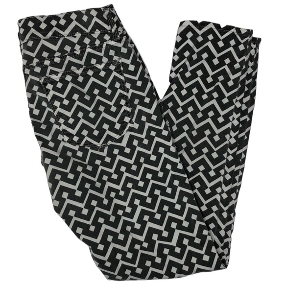 Gap 1969 geometric gray and white jeans, size 26 - Picture 1 of 8